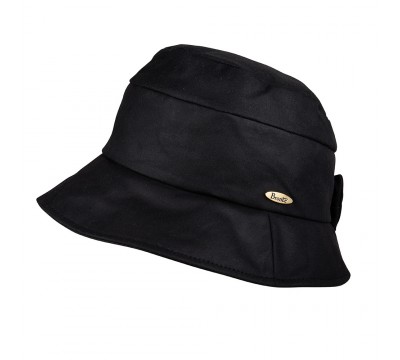 Rain hat - CARLA/B - black wax