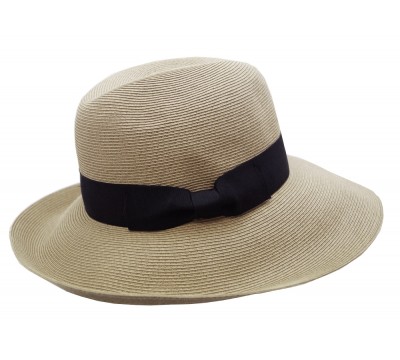 Fedora  hat - Cien - natural/black - travel hat