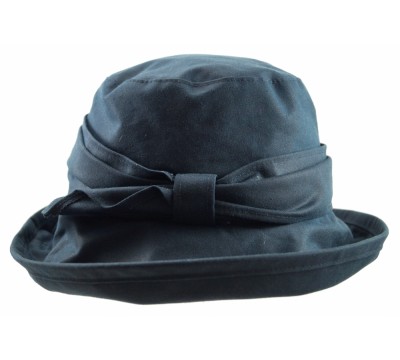 Rain hat - Bessa - navy blue wax