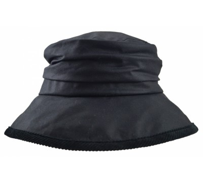 Rain hat -  Eveline - navy wax