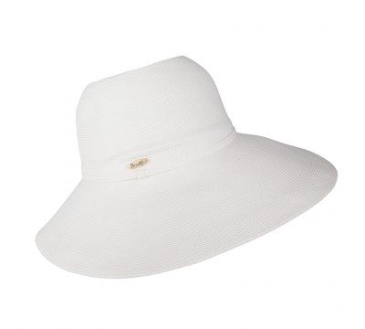 Wide Brim hat -Melina - white - travel hat