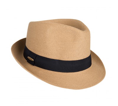 Trilby hat - Trilby - camel - travel hat