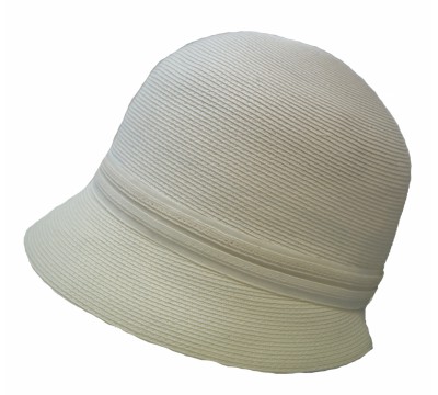Cloche hat - Lotte - white