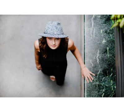 Fedora hat - Mani - blue/white