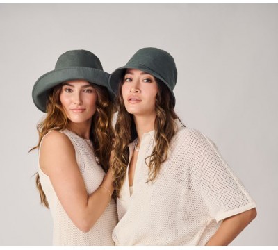 Wide brim hat - Camilla - green