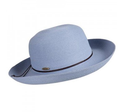Wide brim hat - Anna - lavender blue- travel hat