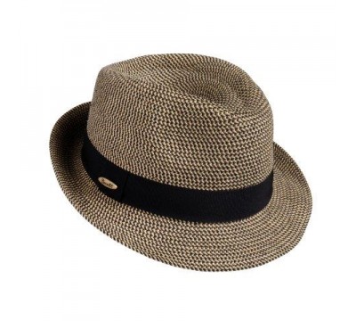 Trilby hat - Trilby - black/beige melange - travel hat