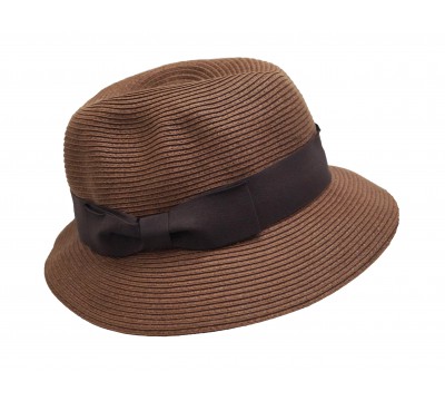 Trilby - Fisher hat - tan brown - travel hat