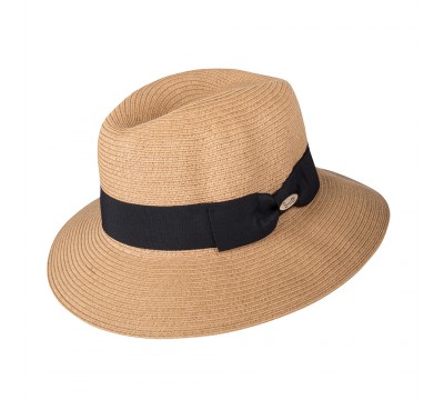 Fedora  hat - Josephine - camel - travel hat