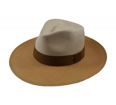 Fedora Hat - Sandra- Panama - Natural/Camel