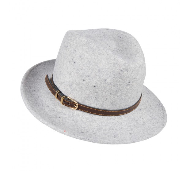 Bronté Fedora hat - Cleo - Light Grey