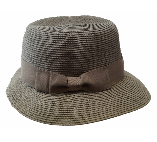 Bronté Fisher hat - pale grey - travel hat