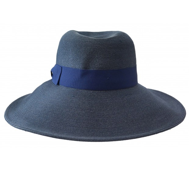Bronté Wide brim hat - Jacqueline - navy