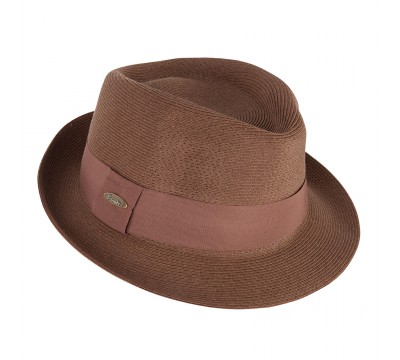Trilby hat - Trilby - tan brown - travel hat