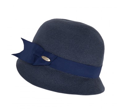 Cloche hat -Cloche- navy blue - travel hat
