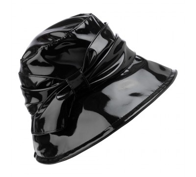 Rain hat - Bessa - black patent
