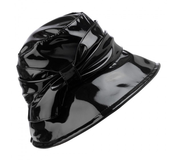 Rain hat - Bessa - black patent