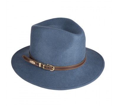Fedora hat - Cleo - Steel Blue