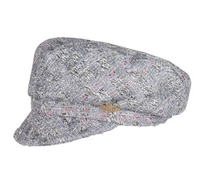 Cap - Ella - Linton Tweed - grey/melange