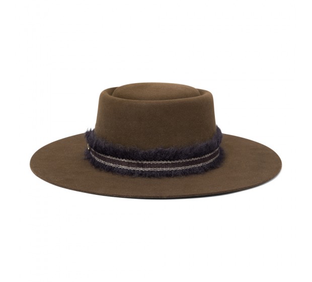 Bronté Boater - Ceylan - cork brown