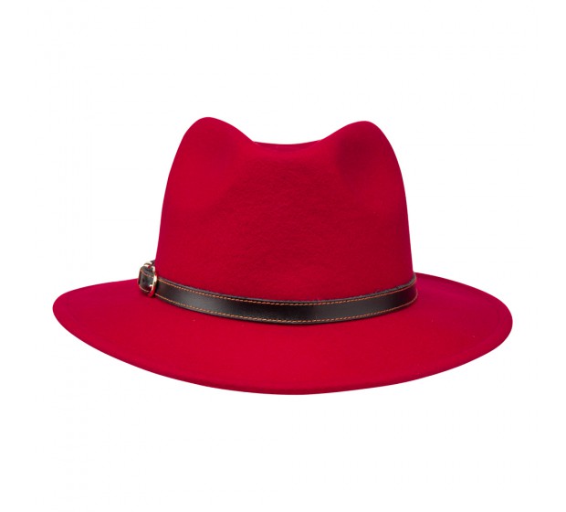 Bronté Fedora hat - Cleo - Red