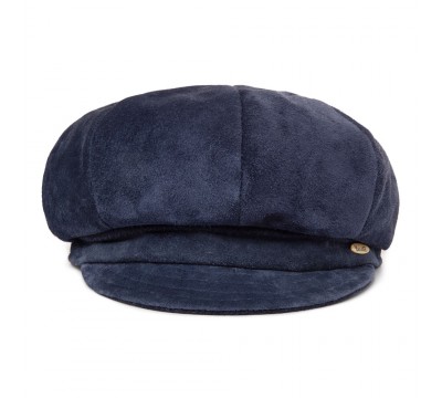 Cap - Romee - navy blue - suede 