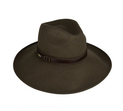 Fedora hat - Frederique -  tabacco