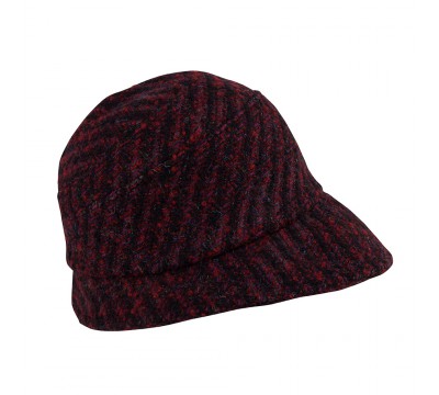 Bucket hat - Pip - burgundy red/ black