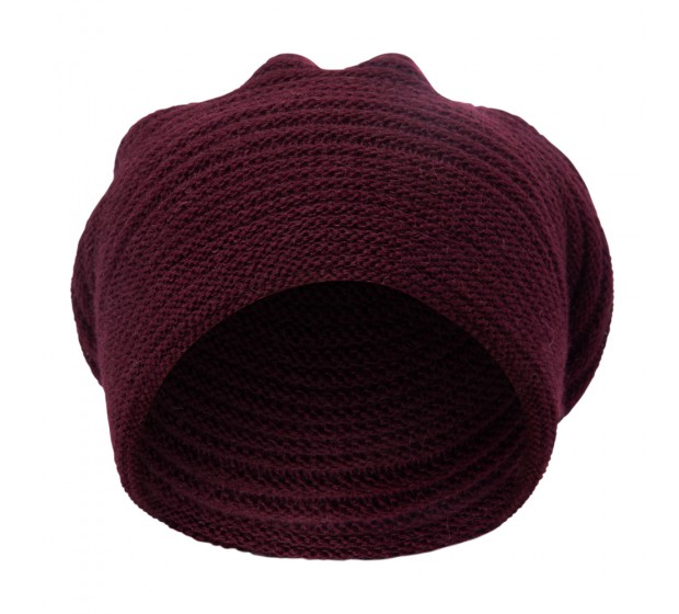 Bronté Beret - Faraona - burgundy red