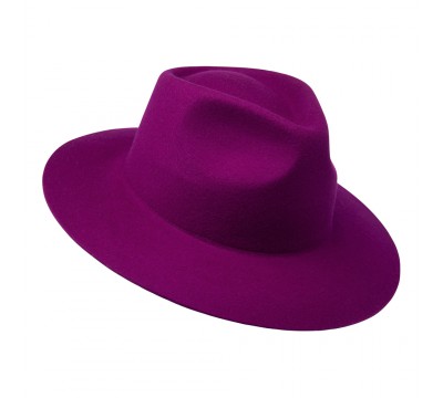 Fedora hat - Charley Classic - fuchsia pink