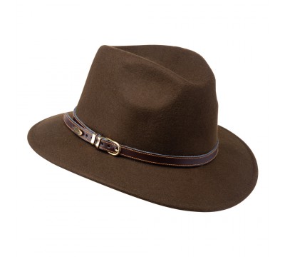 Fedora hat - Cleo - tobacco brown