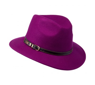 Fedora hat - Cleo - fuchsia pink