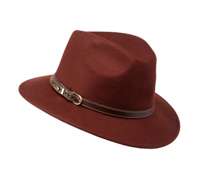Fedora hat - Cleo - rust brown