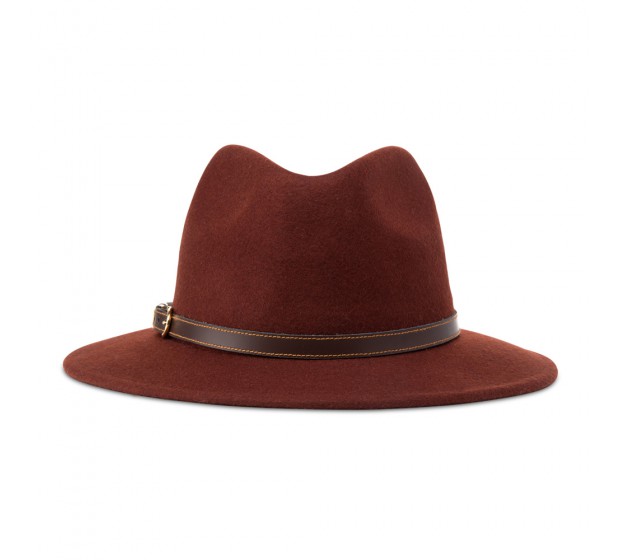 Bronté Fedora hat - Cleo - rust brown