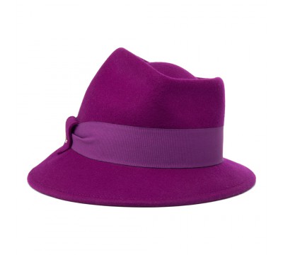 Trilby hat - Jade - fuchsia pink