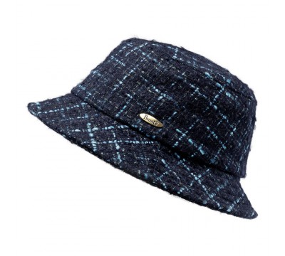 Bucket hat -  Matt - blue mix