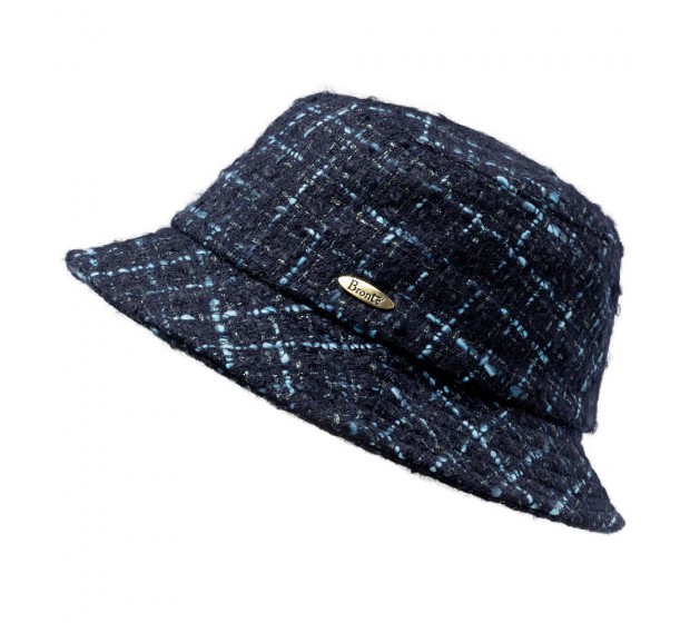 Bucket hat -  Matt - blue mix