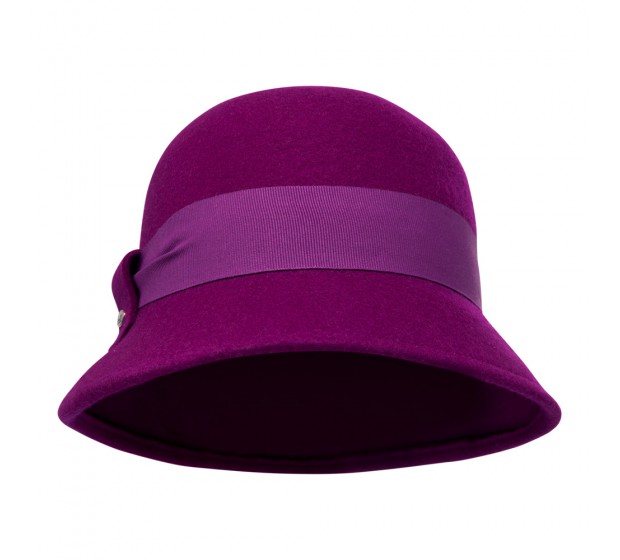 Bronté Cloche hat - Natalie - fuchsia pink