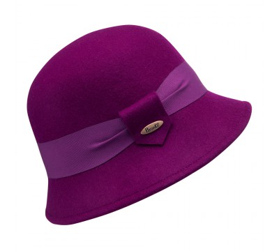Cloche hat - Natalie - fuchsia pink