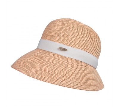 Cloche hat - Ellas - coral
