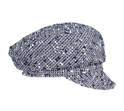 Cap - Ella - Linton Tweed - navy/white