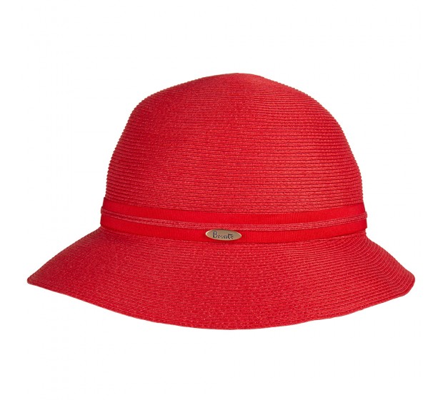 Bronté Cloche hat - Julia - red