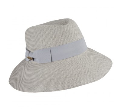 Fedora hat - Cien - pale grey- travel hat
