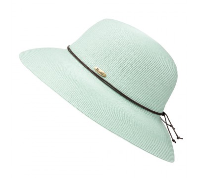 Wide brim hat - Anna - mint green- travel hat