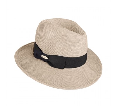 Fedora hat - Venice  XL - natural/black