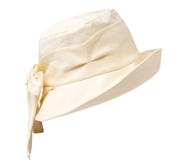 Wide brim hat - Camilla - ivory