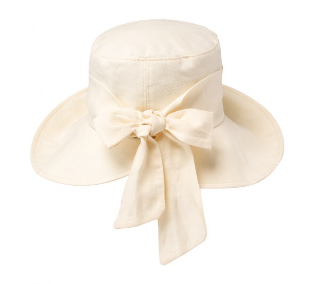 Bronté Wide brim hat - Camilla - ivory