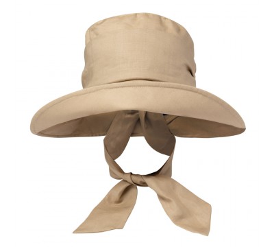 Wide brim hat - Camilla - sandy colour
