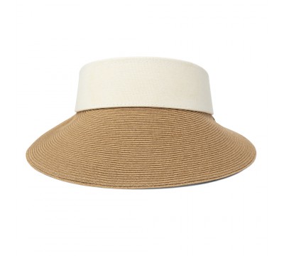 Sun visor - Evy - camel/ivory