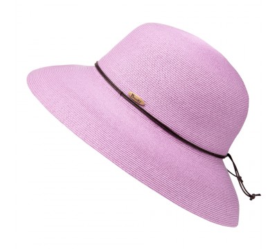 Wide brim hat - Anna - lilac - travel hat